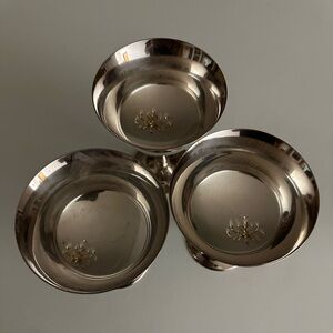 Three Silver Plated Goblets Made in Italy